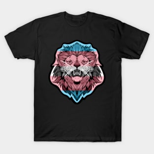 illustrated LION PRIDE series (trans pride flag) T-Shirt